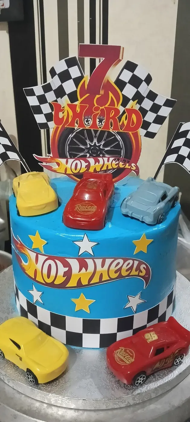 Racing Star Birthday Cake