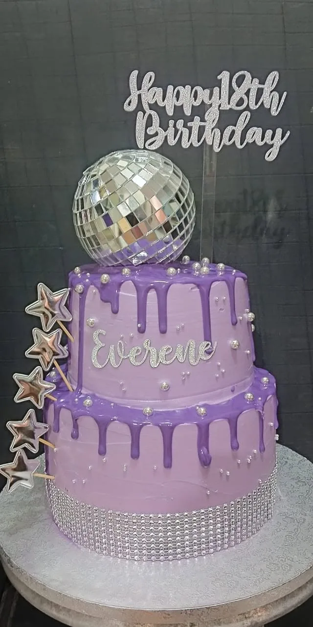 Lilac Disco Debut Cake
