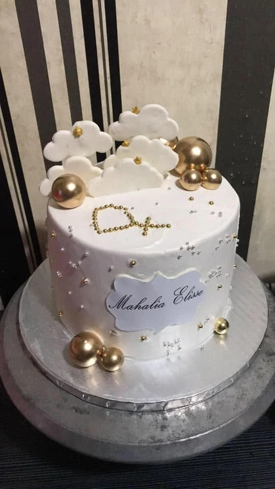 Christening Cloud Cake