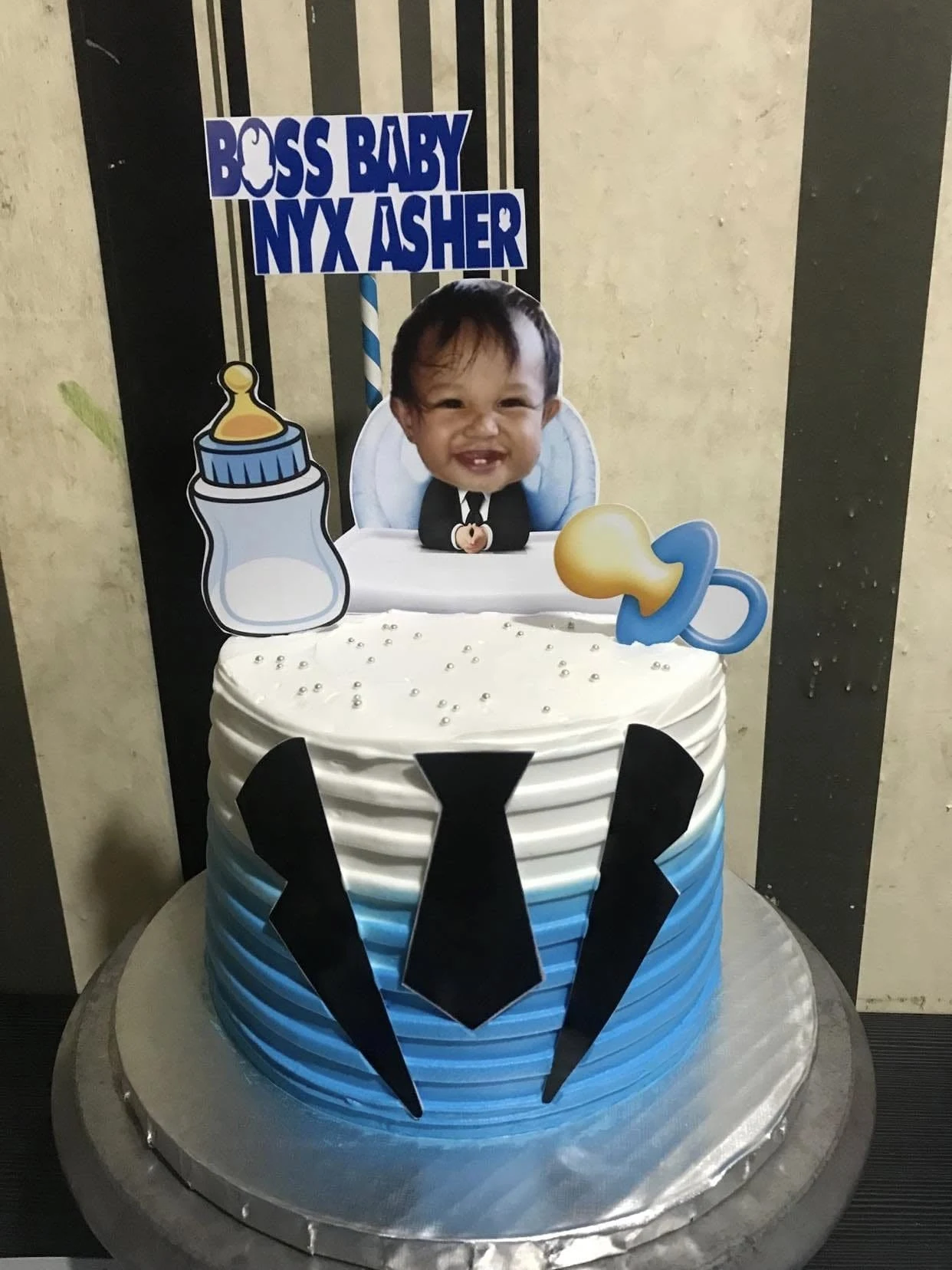 Little Boss Photo Cake