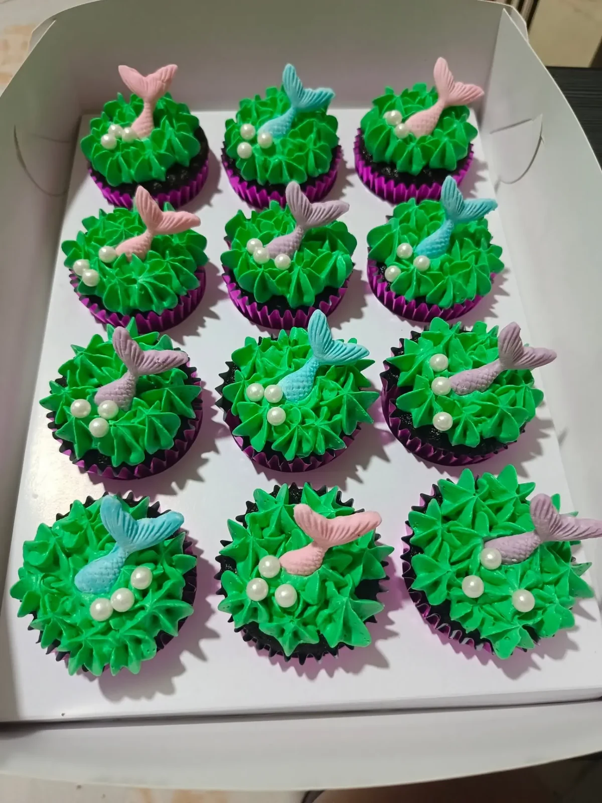 Mermaid Tail Cupcakes
