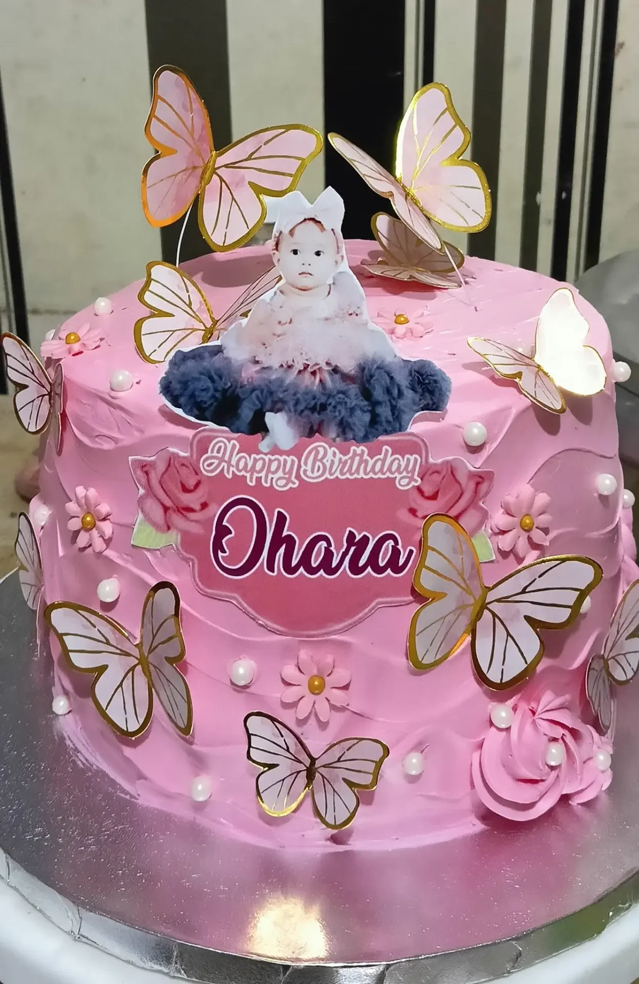 Butterfly Photo Cake