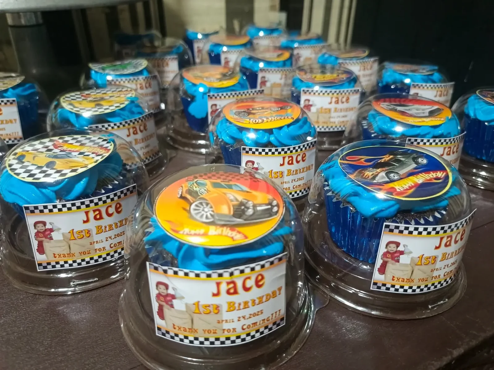 Hot Wheels Cupcake Favors