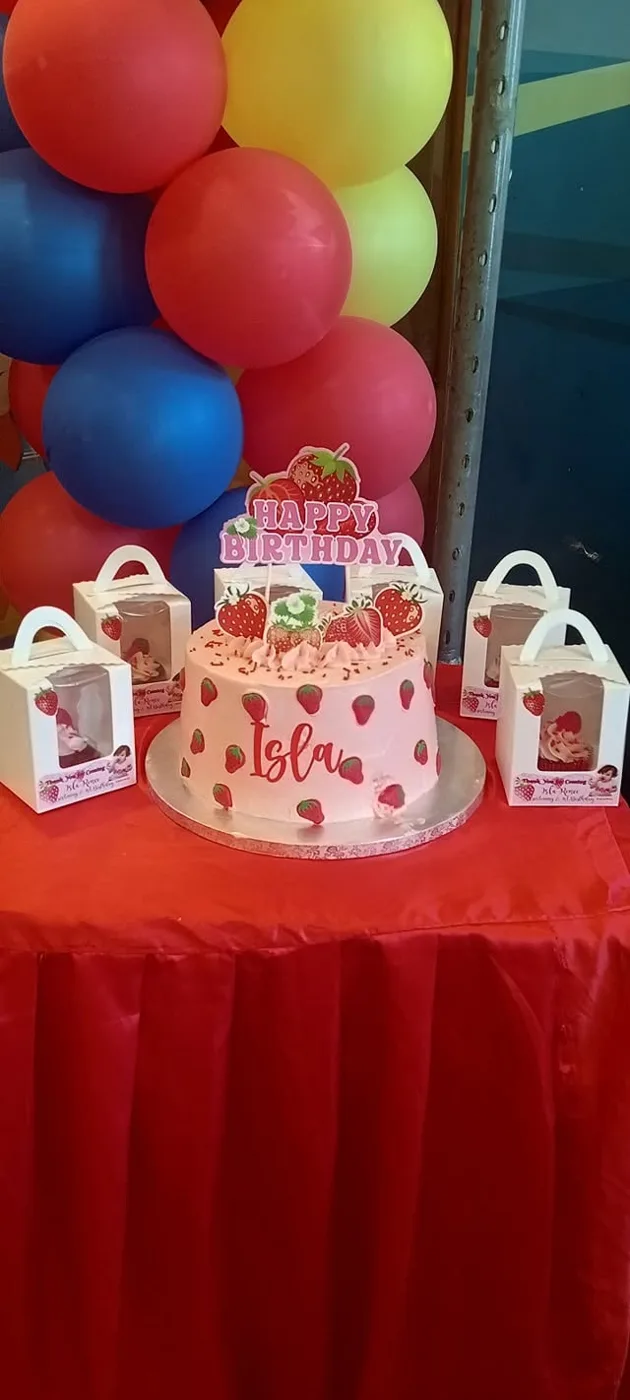 Strawberry Birthday Cake