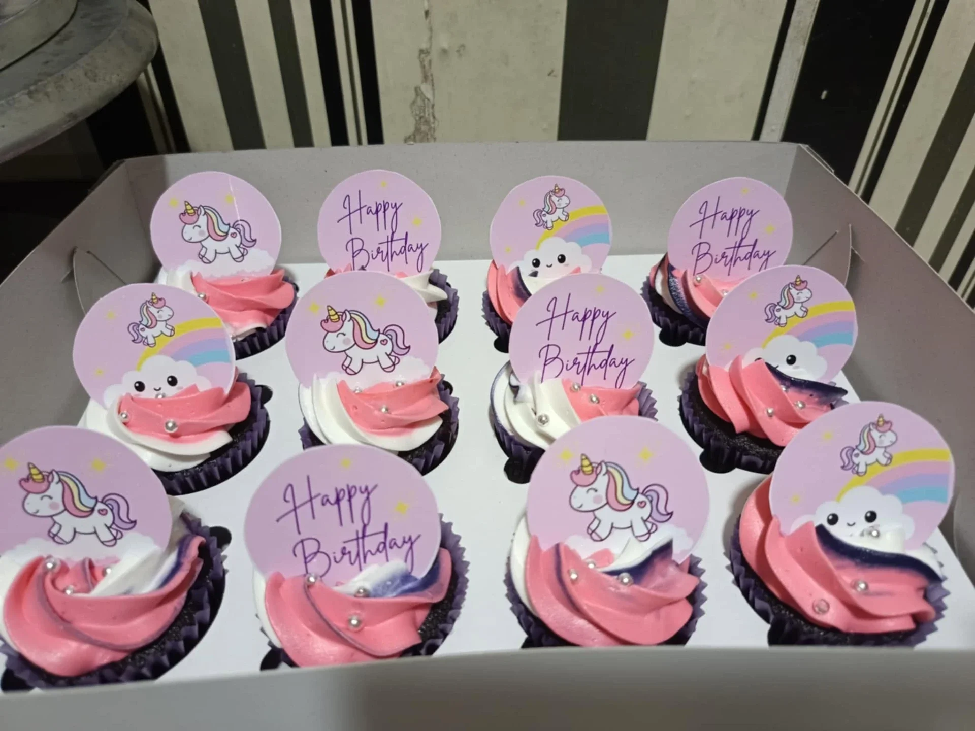 Unicorn Birthday Cupcakes