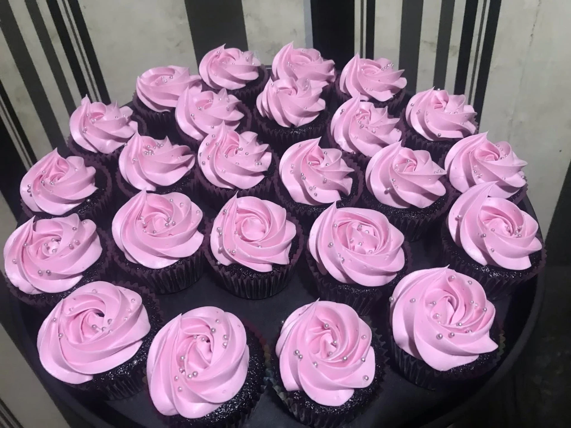 Pink Swirl Cupcakes