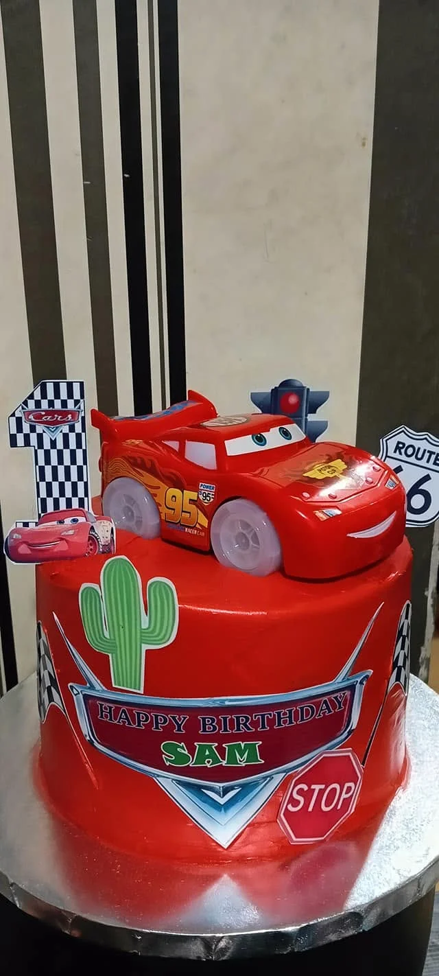 Red Racing Car Cake