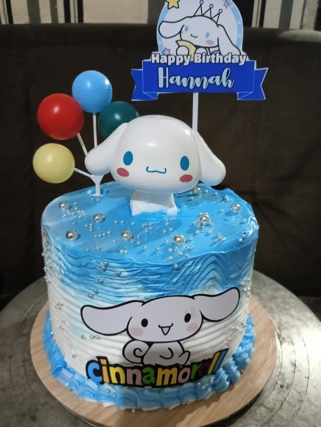 Puppy Cloud Birthday Cake