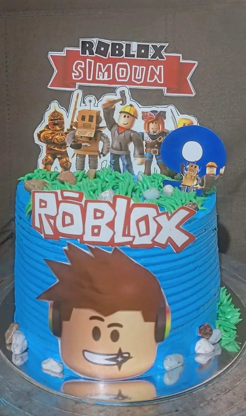 Block Game Birthday Cake