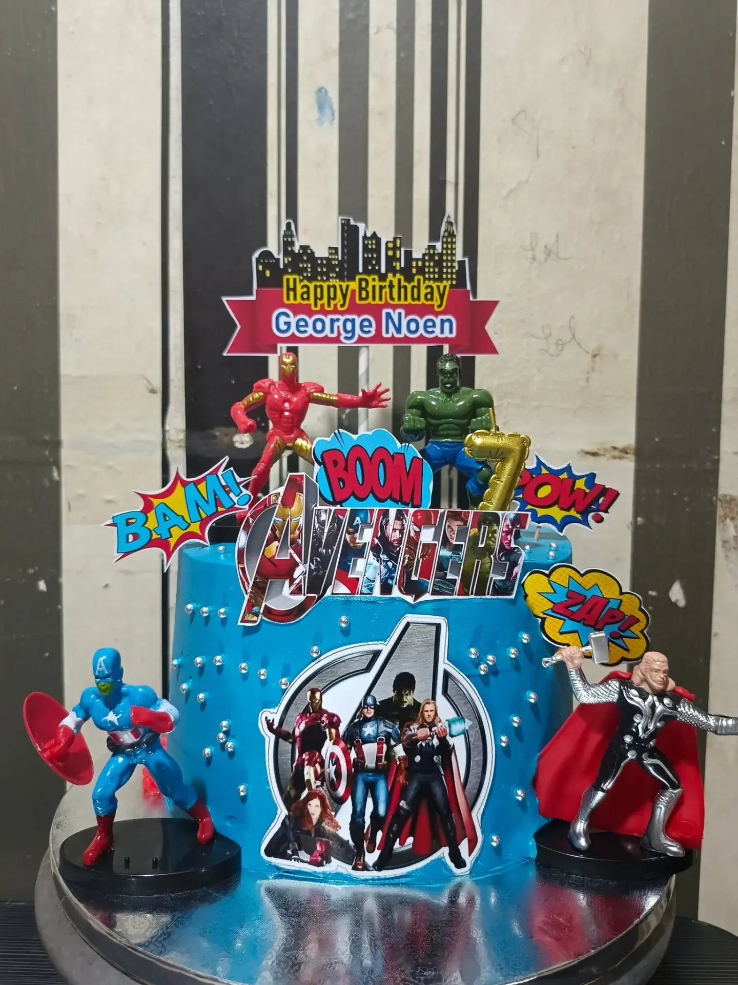 Superhero Birthday Cake